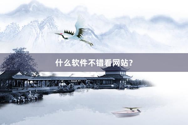 什么软件不错看网站？
